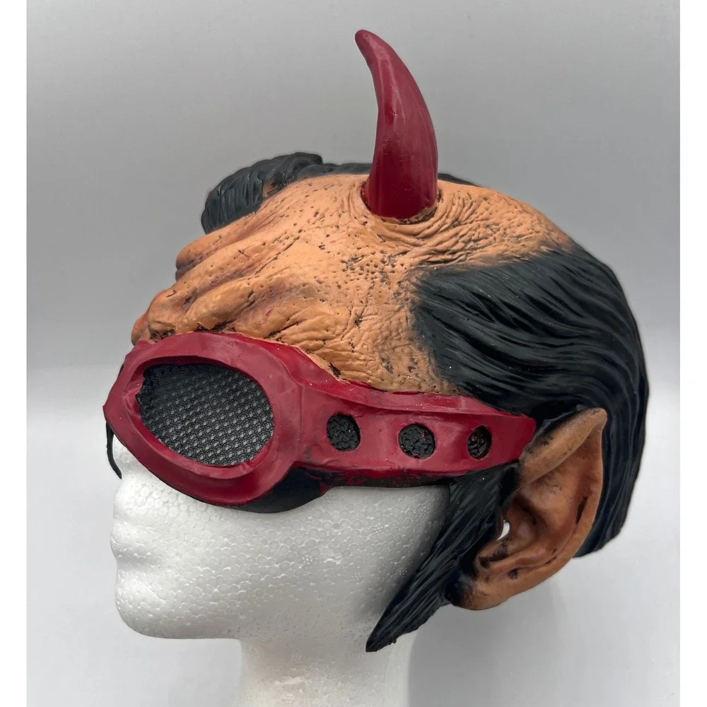 Rockstar Devil Halloween Mask Red Horne One‎ Size Adult